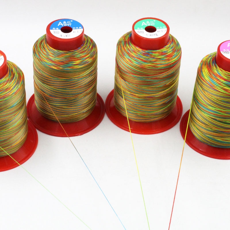 AOYI-Hilo de nailon de alta resistencia para teñir, máquina de pulir de alta resistencia, color arcoíris, 210D
