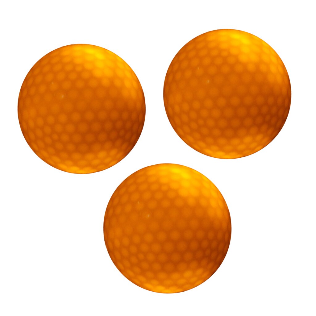 3 stycken glöd i mörkt led light up golfboll officiell storlek vikt för utomhus inomhus nattgolf