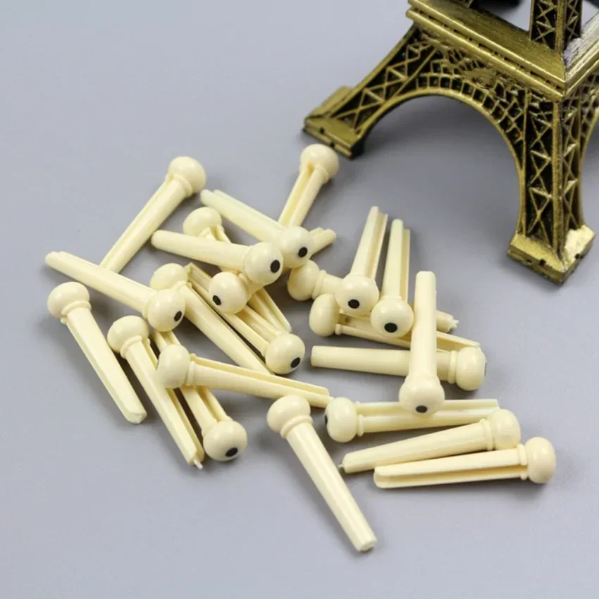 Tragbare 6-saitige Gitarre Bridge Pins Sattel Mutter Akustische Rinder Saitenhalter Kunststoff Gitarre Zubehör für Akustische Gitarre