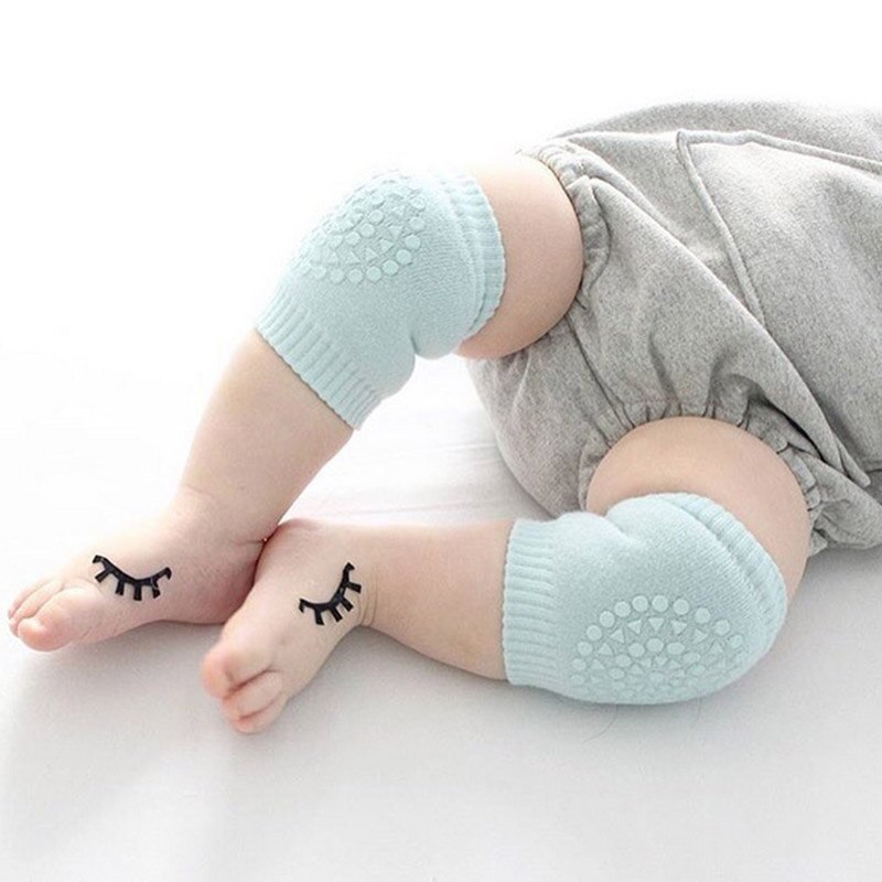 1 par baby knæpuder baby pad ben beskytter baby skridsikker crawling tilbehør baby ben knæbeskytter til nyfødte leggings