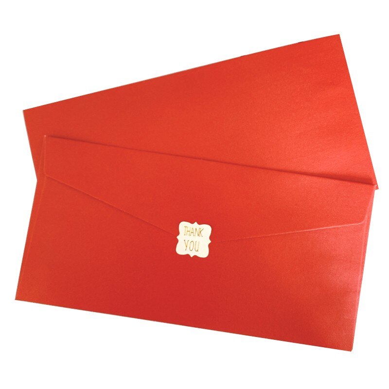 Lot de 5 enveloppes en papier couleur bonbon, 220x110mm, carte de vœux, papeterie ,