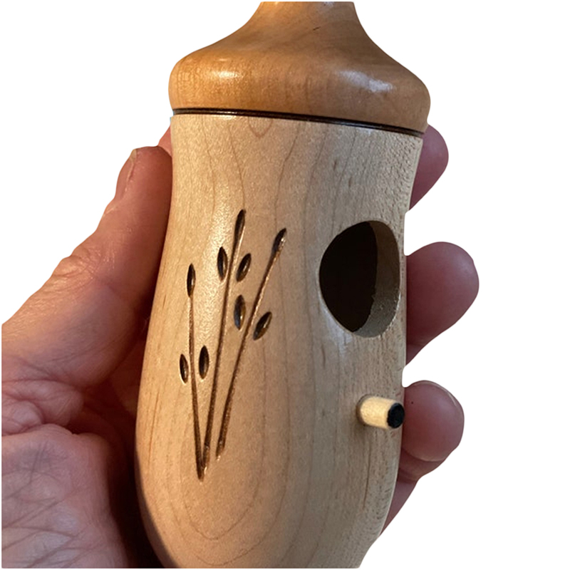 Natural Bird House, Natural Hanging Hummingbird Nest Wooden Garden Ornament for Outdoors