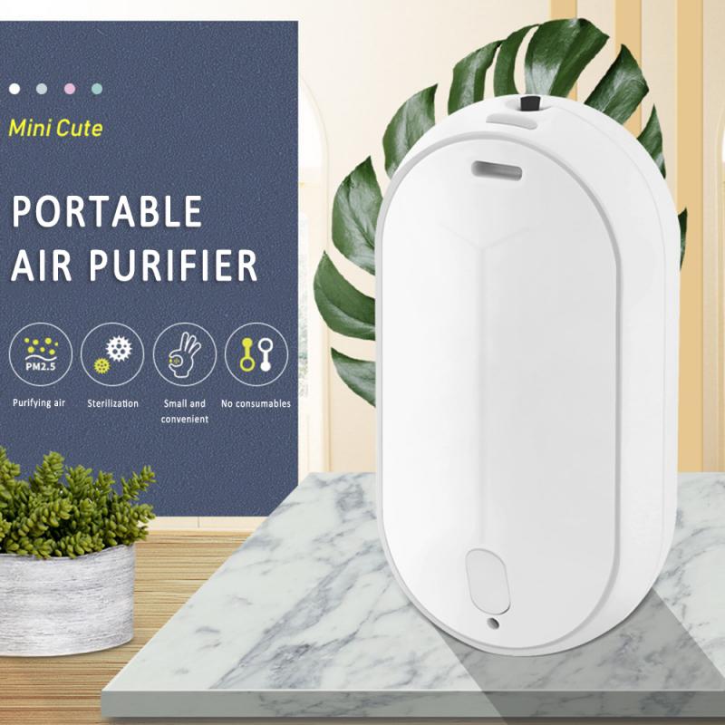Wearable Air Purifier Necklace Negative Ion Mini Portable Cleaner Negative Ion Household Generator Remove Haze Air Freshener