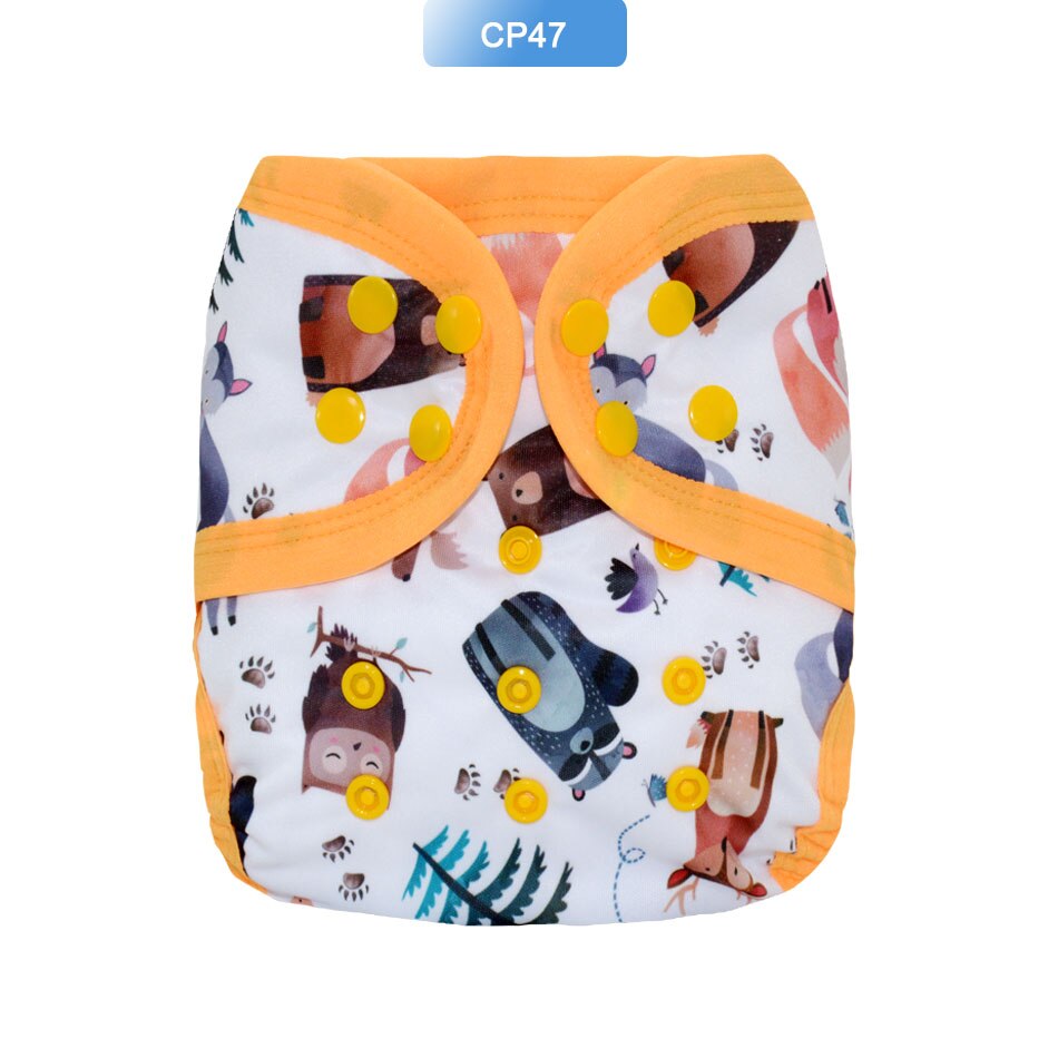 EezKoala Heavy Wetter AI2 Cloth Diaper Snap Insert Hemp Cotton Eco-Friendly Baby Nappy Waterproof Washable Night Nappies: CP47 AI2 Diaper