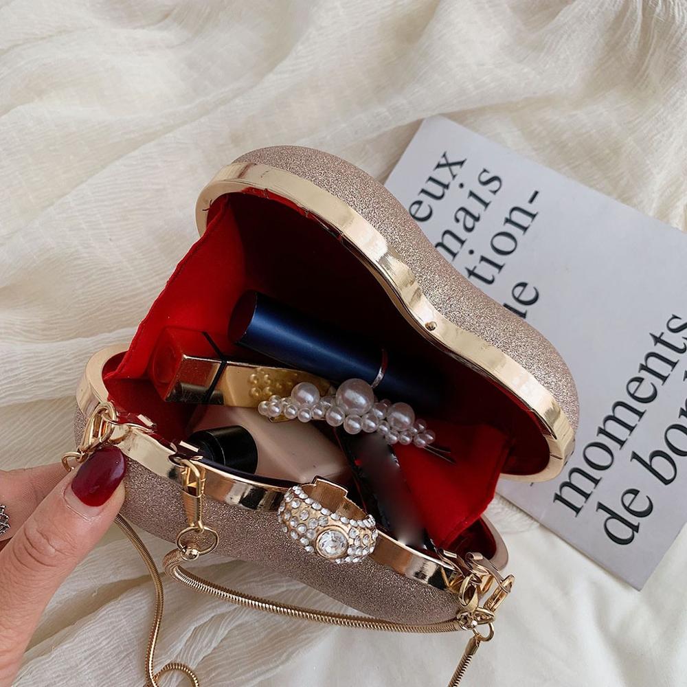 Dames dames meisjes hart bling schouderketting hart portemonnee dames crossbody mini kleine handtas tassen roze