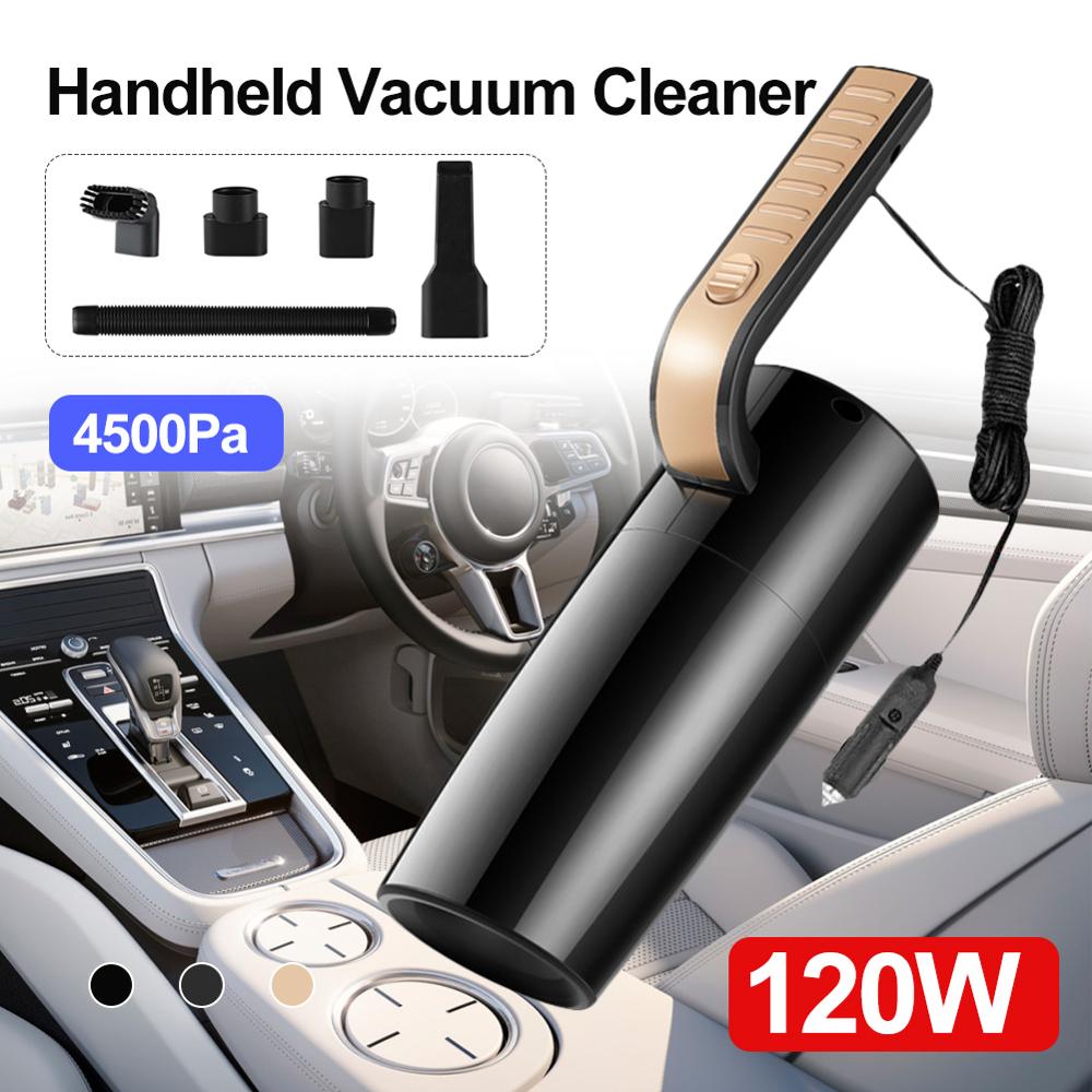 Car Vacuum Cleaner120W 4500PA Vacuum Cleaner Powerful Suction For Home & Car & Office Portable Handheld Vacuum Cleaner