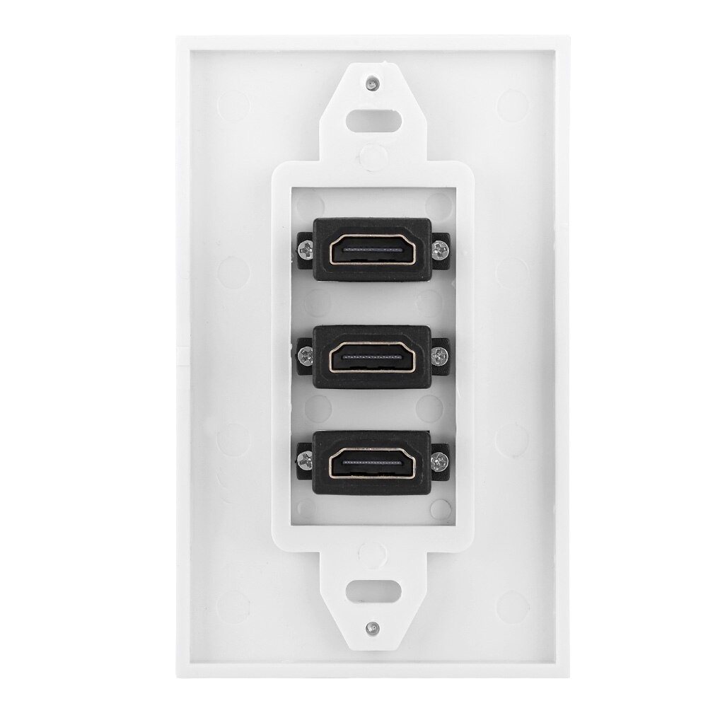 3-- portars hdmi hd videopanel uttagssatser usb navadapter väggplatta monteringsuttag​​ hdmi panel för teknisk ledning