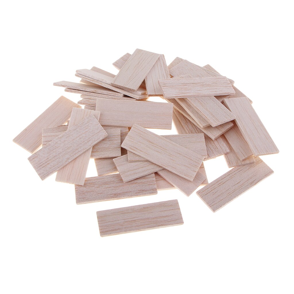 Balsa Wood Unfinished Hardwood Sticks Dowel DIY Model Woodcraft Strips Craft DIY Woodworking Supplies