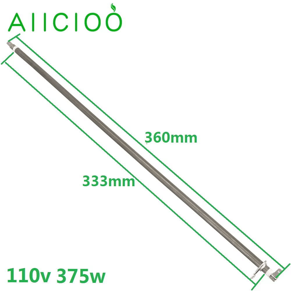110v Oven Heating Element for Electric oven 250w-375w Air Heating Tube Replacement with Metal Sheet by Annealing SUS304: grey