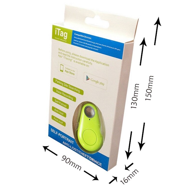Inalámbrico Bluetooth 4,0 Anti-lost antirrobo dispositivo de alarma Tracker GPS localizador clave perro gato billeteras para niños localizador rastreador