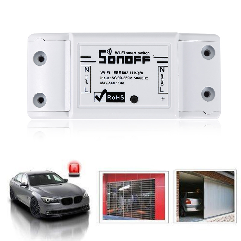 Sonoff Basic Wifi Schakelaar DIY Draadloze Afstandsbediening Light Timer Smart Home Automation Relais Module Shell Controller Automatisering Modules