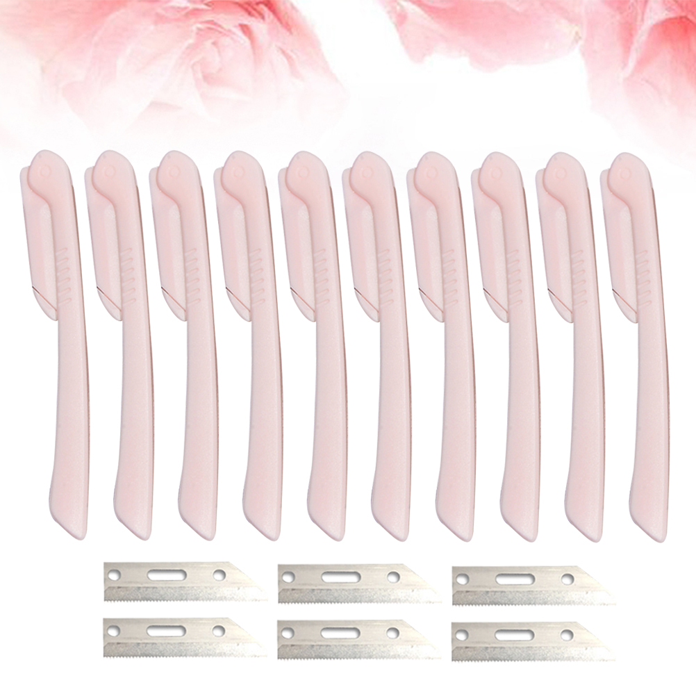 10pcs Trimmer Durable Razor Trimmer Shaver with 6pcs Blads for Girls
