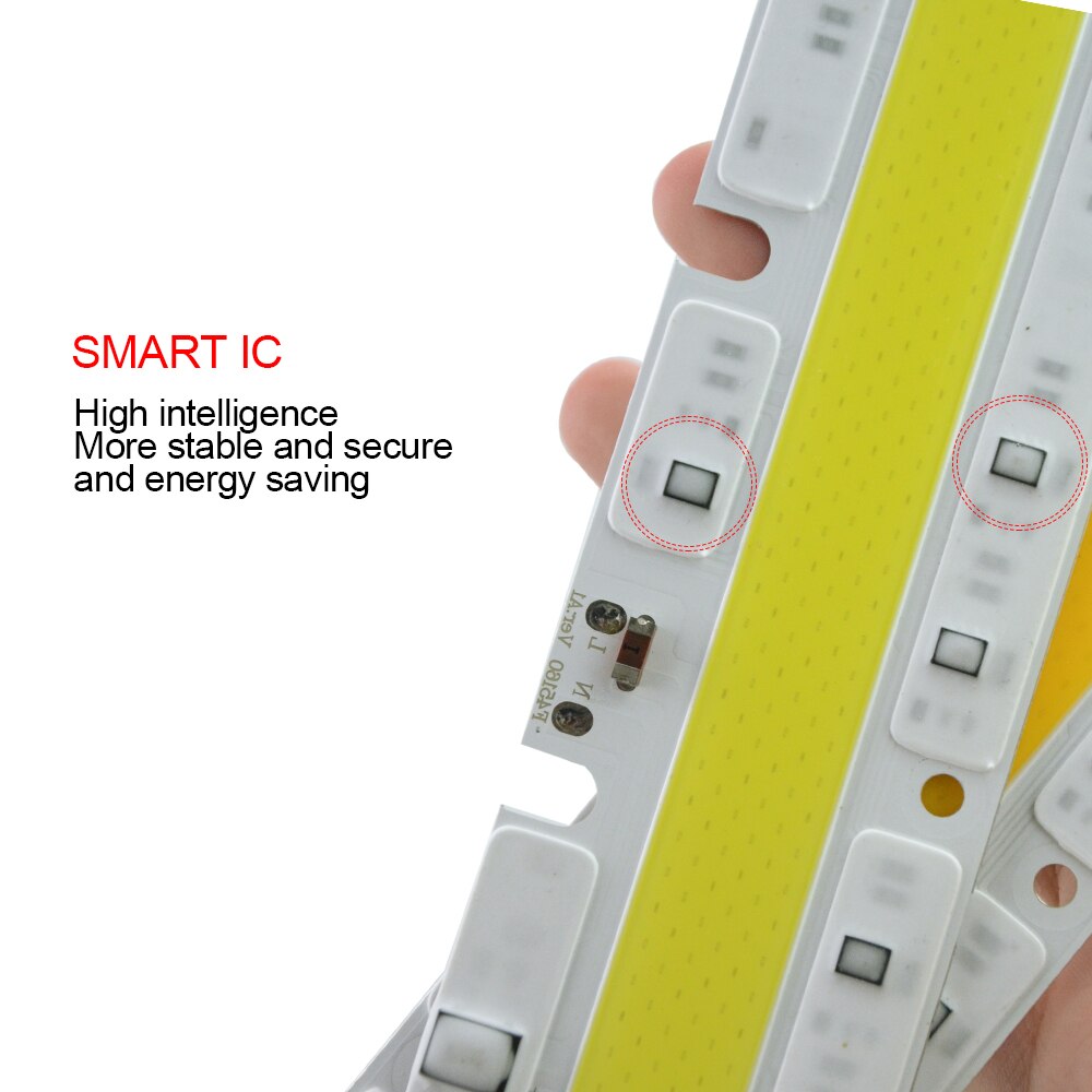 Smart ic hög effekt cob led chip lampa 30w 50w 70w 100w 150w diodspotlight flood ljuskälla hög lumen flimmerfri 110v 220v