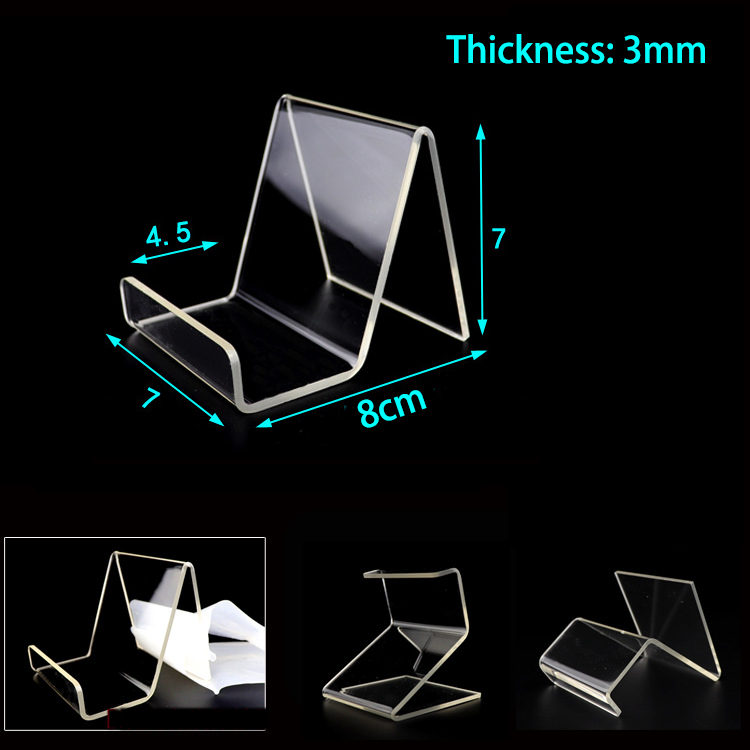 Soporte de exhibición de zapatos transparente de acrílico, soporte de estante de zapatos en forma de U para tienda de zapatos, elevador de exhibición, organizador de almacenamiento de zapatos para el hogar: plum