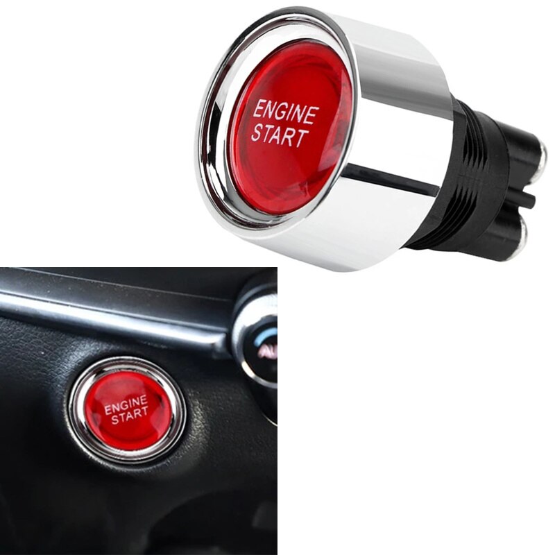 12V 50A Car Engine Start Push Button KeylessStart Button Ignition Starter Car Engine Start Button Auto Accessories