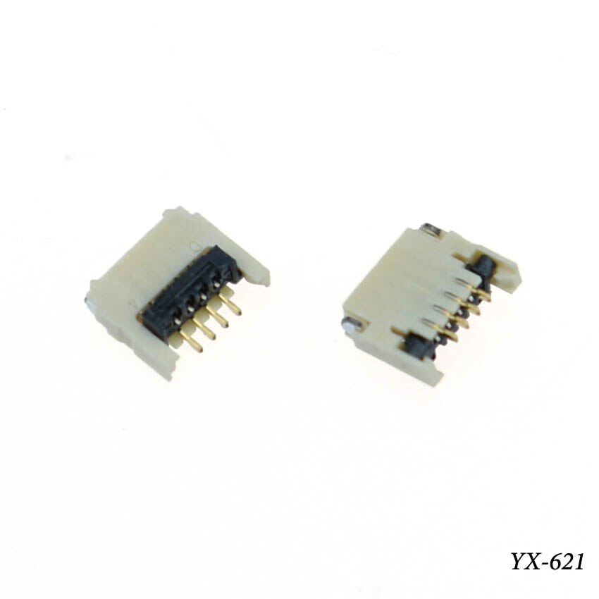 Yuxi 2 stk reservedeler for nintend switch ns joy con pcb board flex kabel kontakt socket klips reservedeler: E