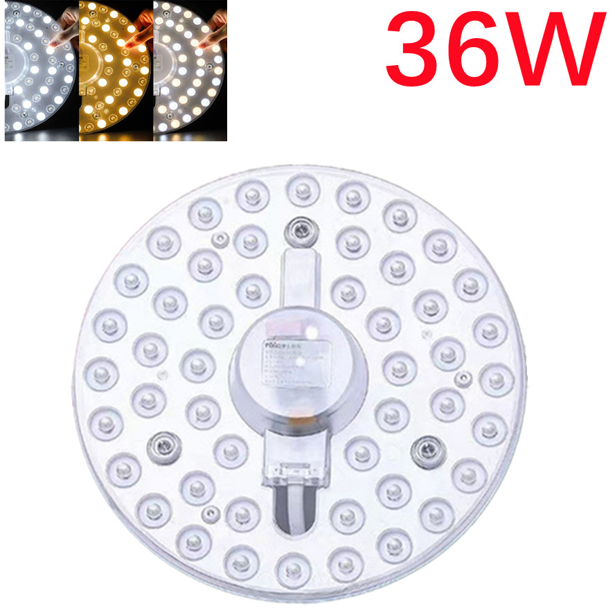 Super bright LED PANEL Circle Ring Light SMD2835 12W 18W 24W 36W AC 220V LED Round Ceiling decoration Ceiling Lamp LED module: WHITE