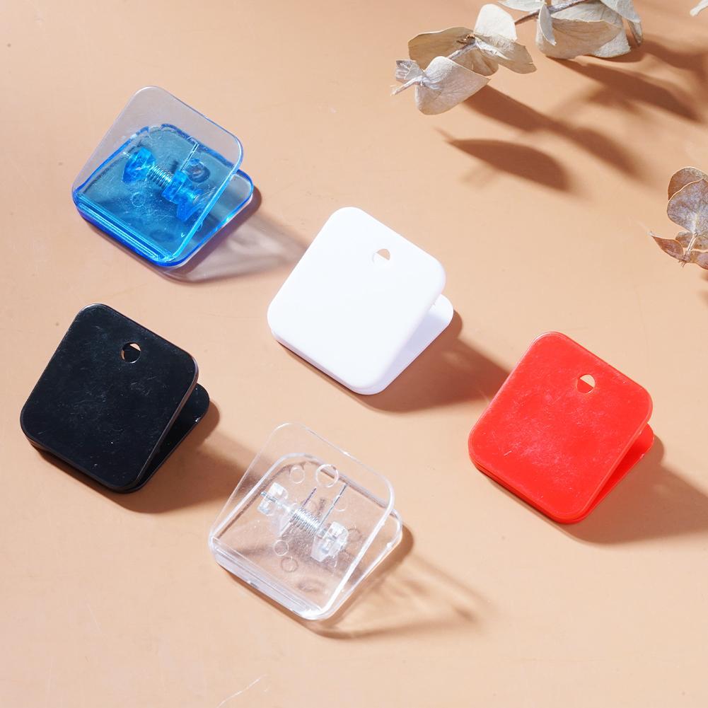 Multicolor Acrylic Clip Clamp Paper Clips Ticket Holder Documents Organizer Student School Office Supplies Bookmark Binder Clip