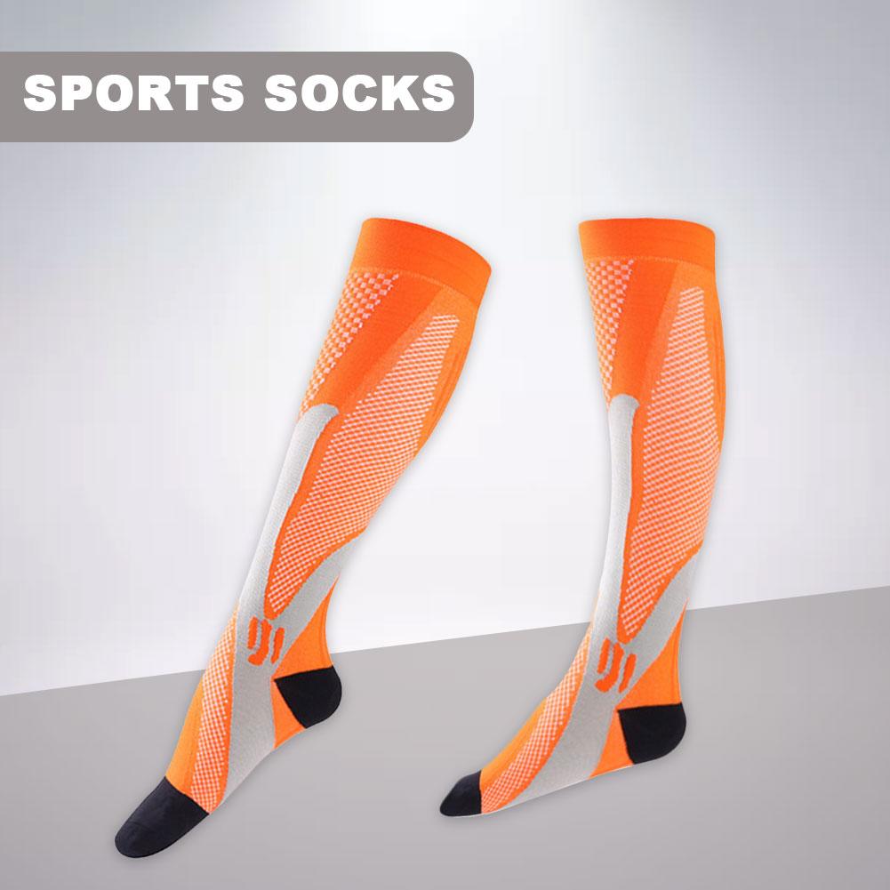 1 Paar Unisex Sport Lange Sokken Comfortabele Nylon Elastische Sokken Flexibele Magic Compressie Sokken Duurzaam Fietsen Sokken