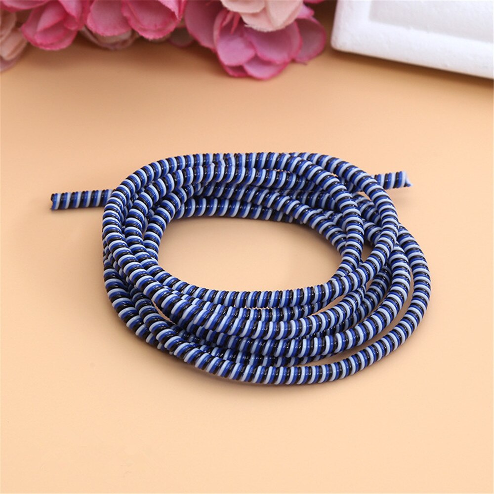 1Pc kabel spiralny USB Protector dla Iphone słuchawki odporne na kurz Winder 1.4M Earpods ochrona liny wiosna sznurka słuchawki pokrywa: 14