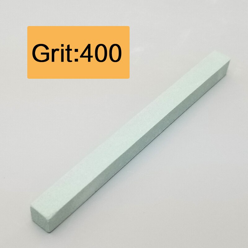 white corundum square strip sharpening stone sharpener fixed angle sharpener for whetstone knife sharpner kitchen tools: 400 grit