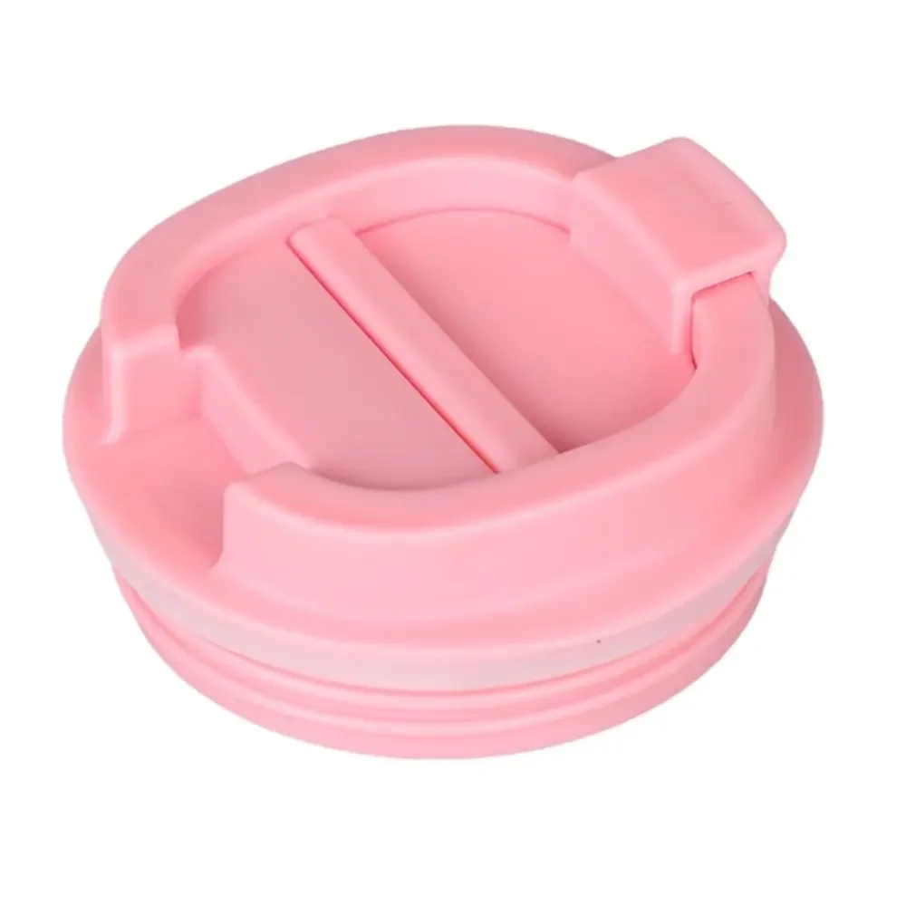 Tapas de plástico duraderas para taza de café, repuesto Multicolor, cubierta de botella de agua, reutilizable, tapa de frasco de taza de viaje, al aire libre: Amarillo claro