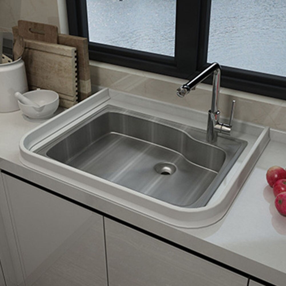 50-120cm hjem badeværelse køkken klæbende gummi brusebad barriere vand prop