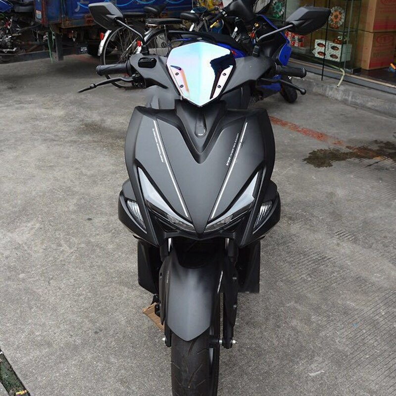 Motorfiets windscherm windscherm scooter accessoires voor yamaha aerox 155 nvx 155 regenboogkleur