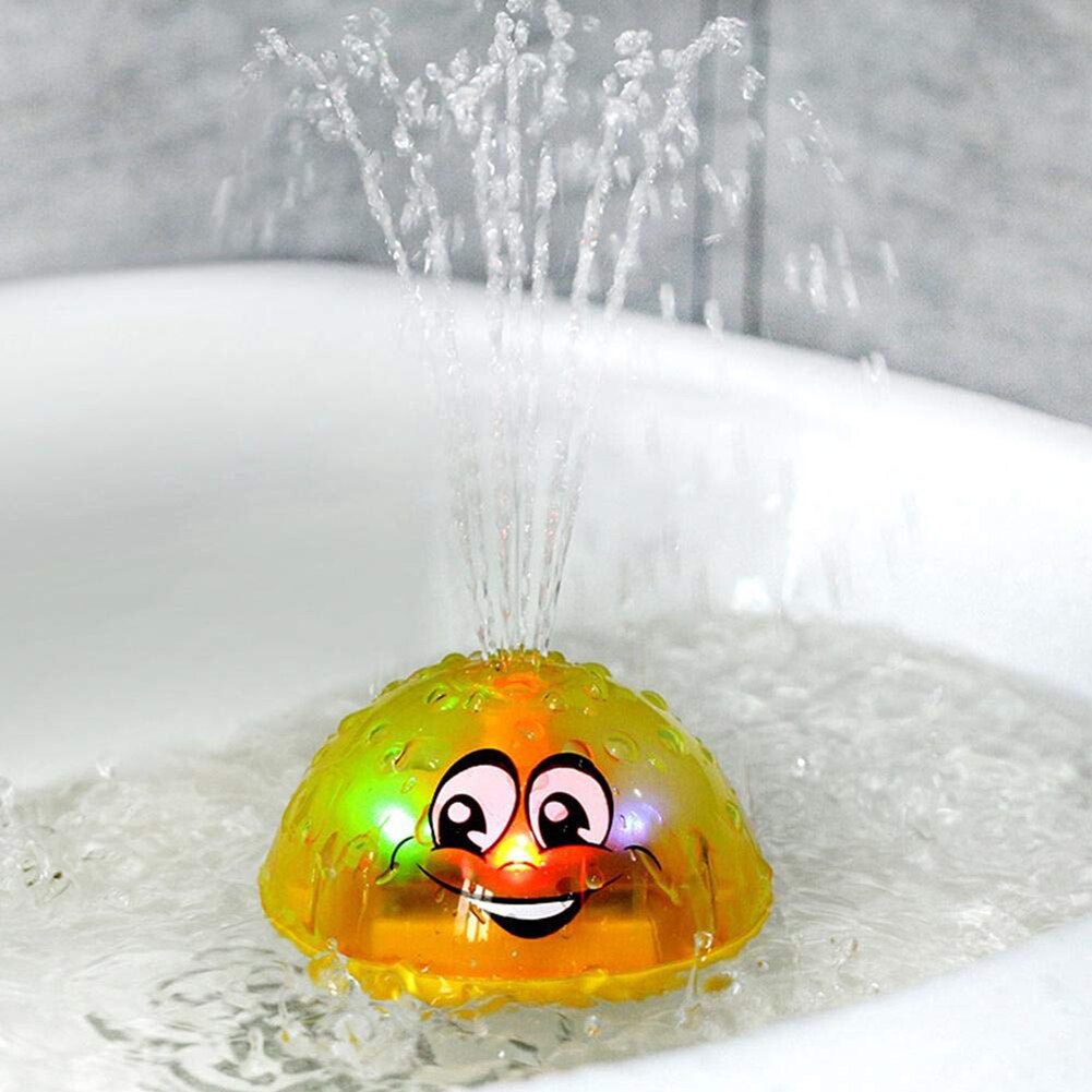 Baby Bath Toy Cute Cartoon Light Music Sprinkler Water Splash Ball Kids Baby Bath Pool Toy Led Light Funny Toy perfect