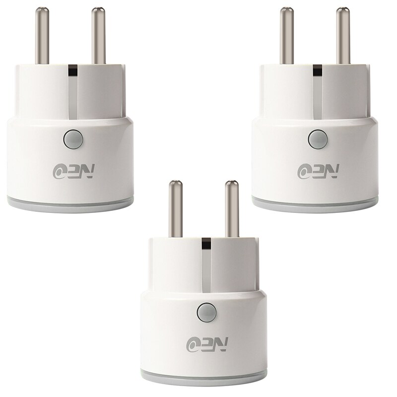 5 sztuk NEO COOLCAM wylot Plugin inteligentne WIFi wtyczka zasilania ue 10A gniazdo inteligentny system automatyki domowej domu gniazdo elektryczne: 3 szt