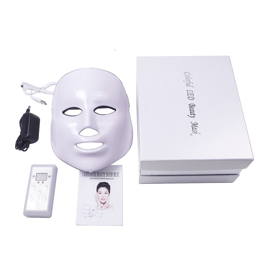 Foreverlily thérapie par la lumière Led masque Facial Photon thérapie Led masque Facial coréen soins de la peau Anti-rides peau Mouisture Machine: US Plug with box
