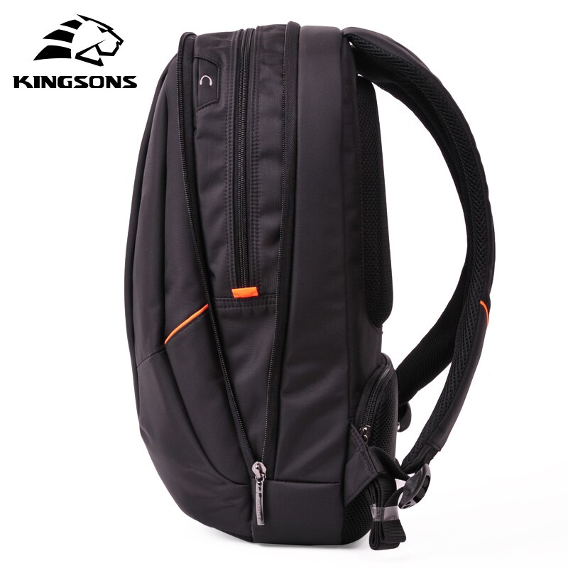 Kingsons Candy Black Laptop Backpack Man Daily Rucksack Travel Bag School Bags 14 Inch Women Bagpack Mochila Feminina