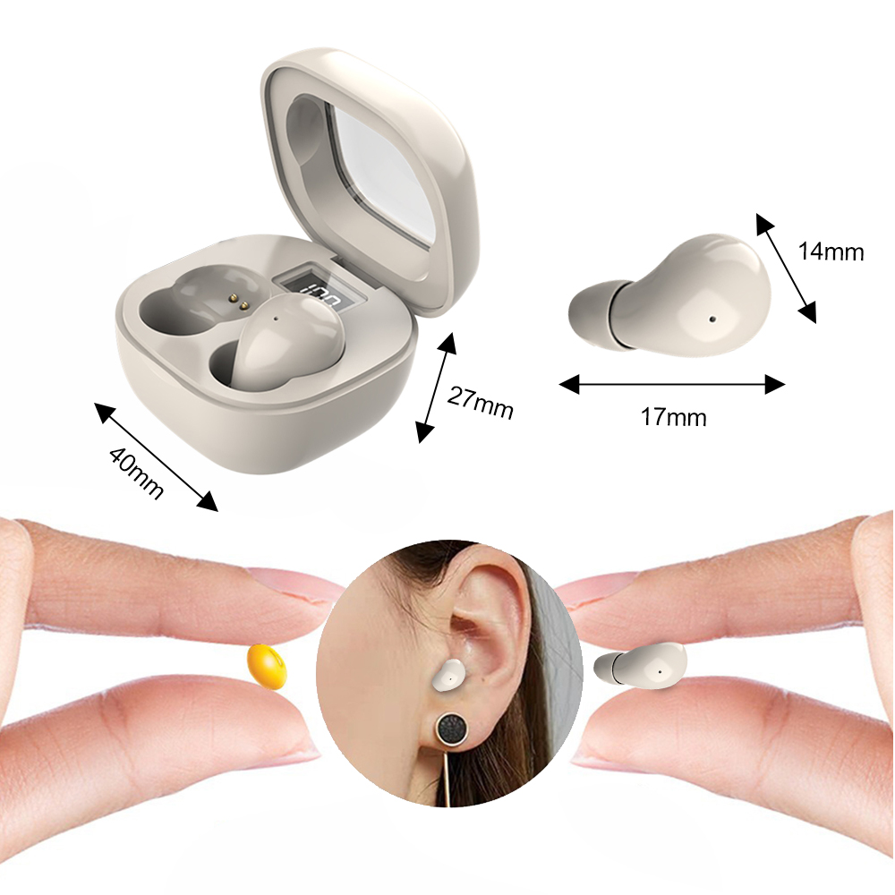Mini Unsichtbare Kopfhörer TWS Bluetooth 5,3 Kopfhörer Drahtlose Heasets HIFI Stereo Lärm die Ermäßigung Ohrhörer Für iphone Xiaomi