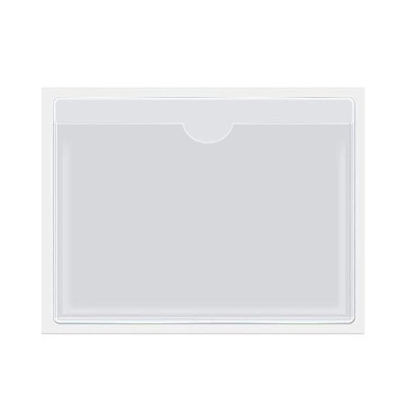 Card Cover Duurzaam Plastic Zelfklevende Duidelijke Kaart Organiseren X Cover Card Pocket 100 Auto Card 80Mm Sticker label Houder O1W8: Default Title