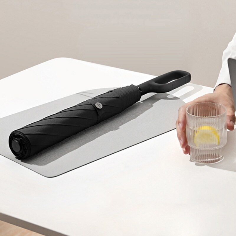 Ombrello ZuoDu con fibbia ombrello automatico da uomo pieghevole rinforzato Anti-storm ombrello da sole per donna a doppio scopo Rain &amp; Shine