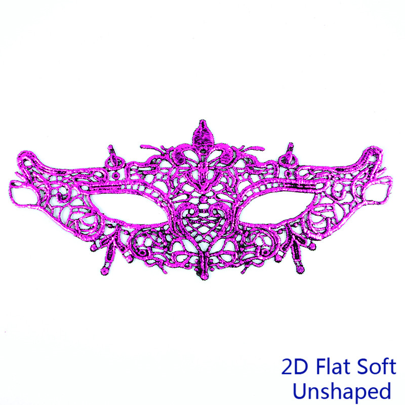 Masques mascarade ajourés en dentelle pour dames | Masques pour bal d'halloween, demi-masques de fête, fournitures de fête, noir blanc #30: TZ-2D