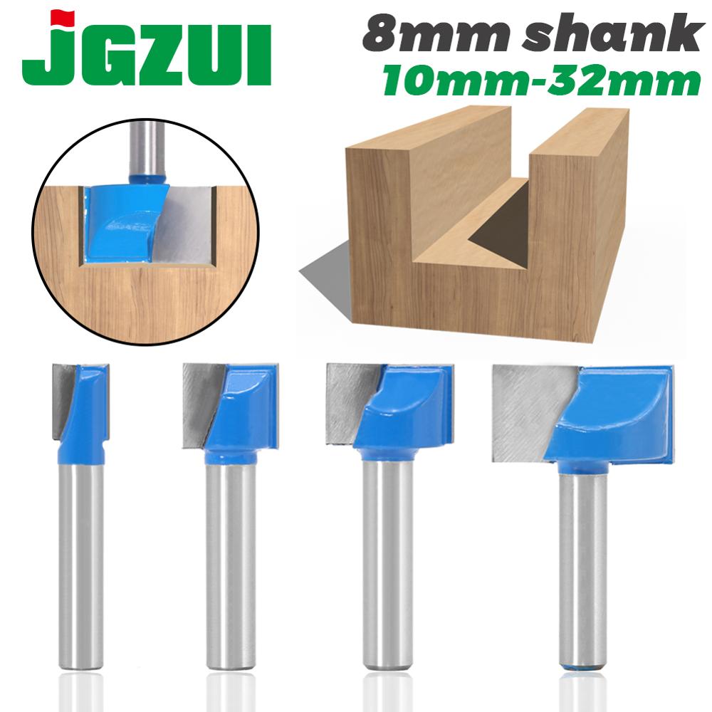 Jgzui 1 Pc 8 Mm Reinigen Bodem Graveren Bit Vhm Router Bit Houtbewerking Gereedschap Cnc Frees Endmill Voor hout