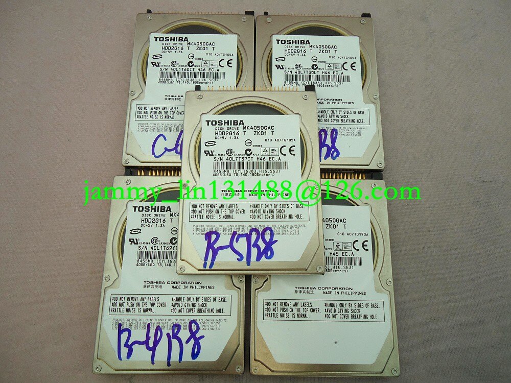TOSHI MK4050GAC disque dur HDD2G16 T ZH01 T DC + 5V 1.3A 40 go | Pour mercedes-benz systèmes de navigation pour voiture HDD,