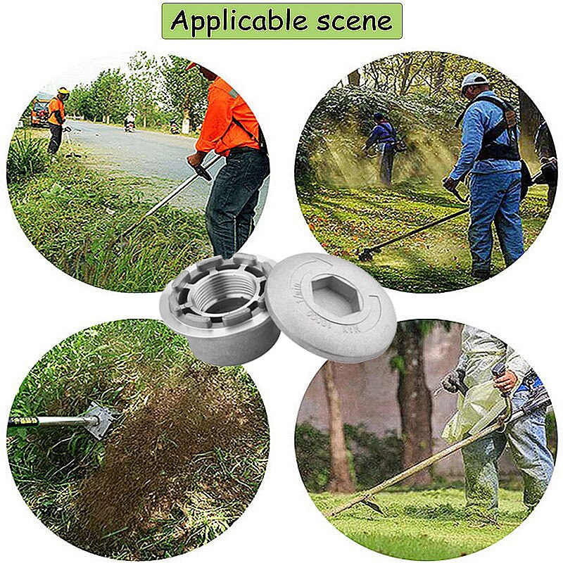 Universal Aluminium Alloy Trimmer Head String Set Garden Grass Brush Cutter Strimmer Head for Lawn Mower Accessories