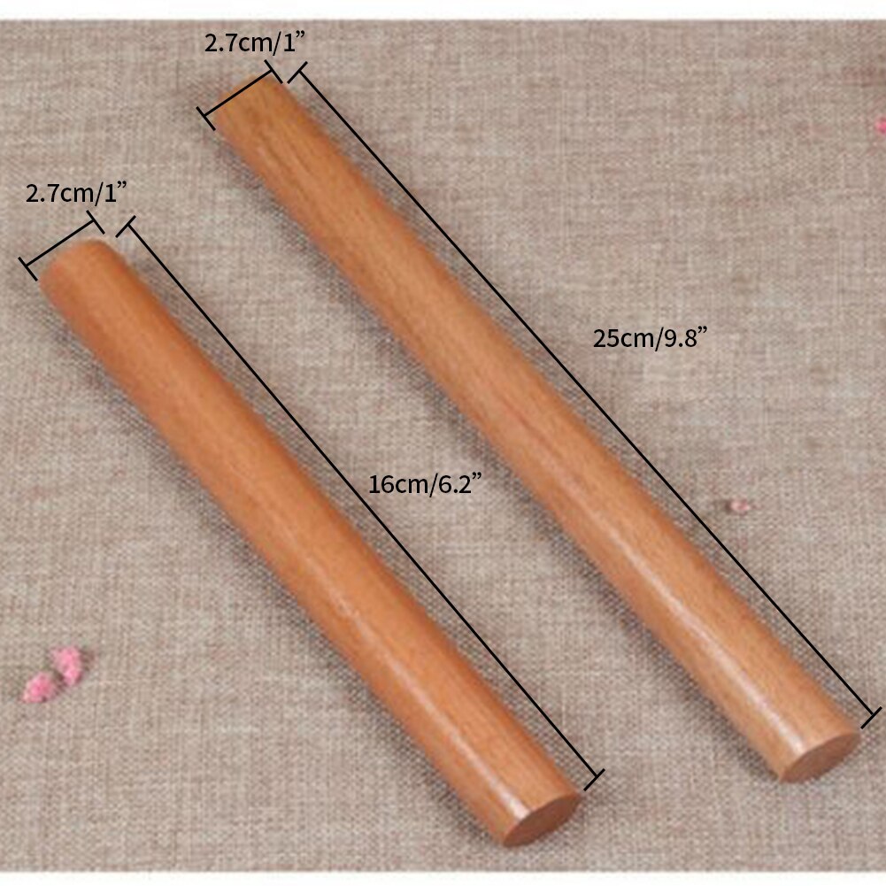 Kitchen Rolling Pin 16cm /25cm Non-stick Wooden Rooling Pin for DIY Fondant Cake Decor Noodles Dough Roller Cooking Tools
