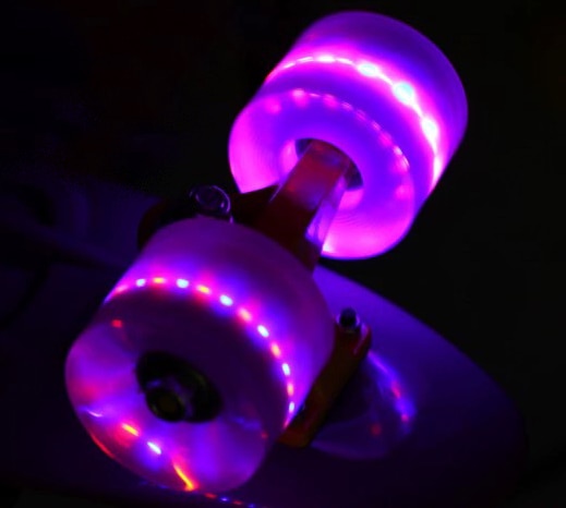 skateboard luminous wheel mini board for outdoor sport street fish board longboard skateboard