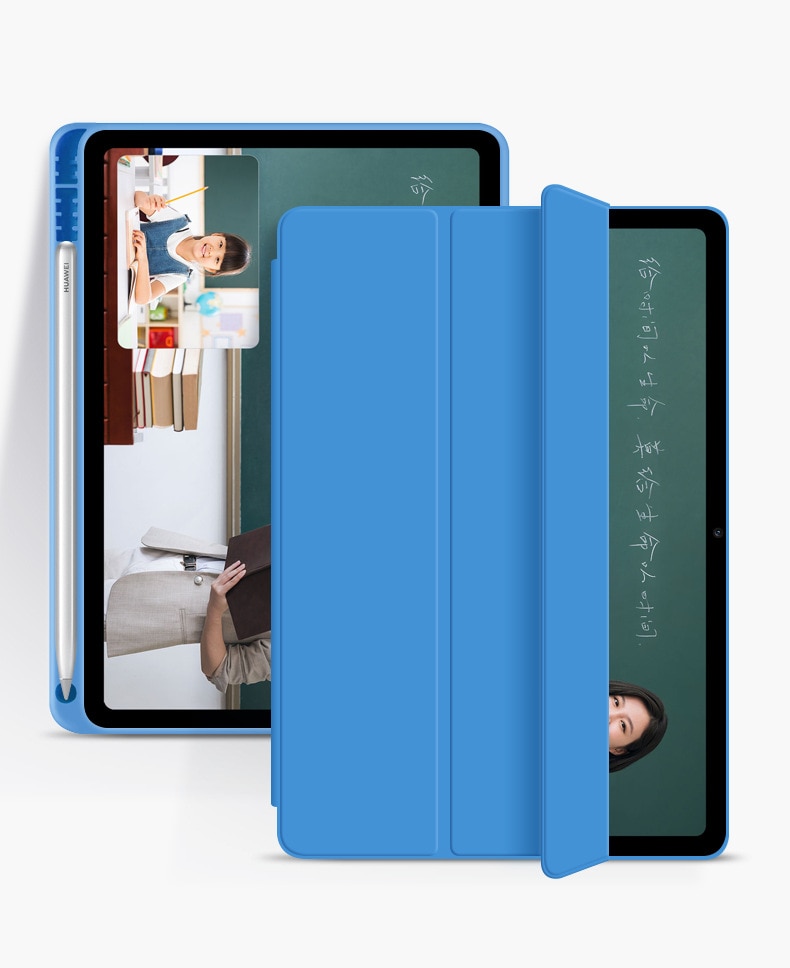 Hoesje voor tablet huawei matepad pro 10.8 5g pu lederen siliconen opvouwbare hoes voor huawei matepad pro 10.8 5g originele hoes