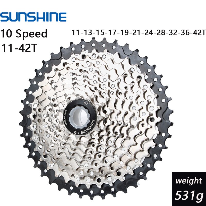 Cykel mtb kassette 8s 9s 10s 11s speed 32/36/40/42/46/50t frihjul breddeforhold mountainbike svinghjul: 10 hastighed 11-42t
