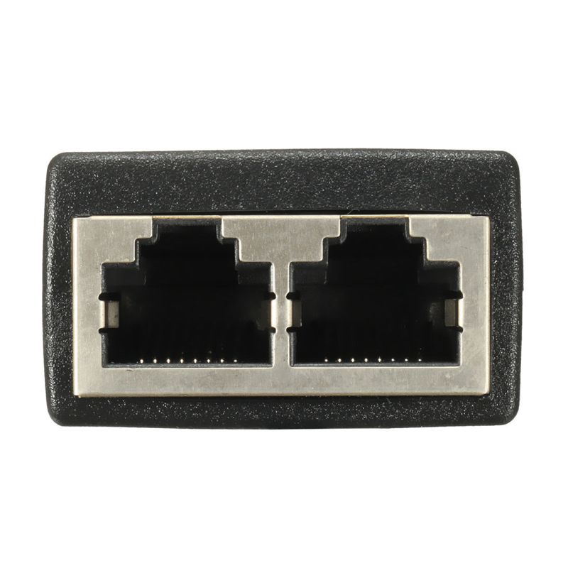 2 Port RJ45 Splitter Adapter LAN Network Ethernet Extender Connector Plug Lot 2pcs