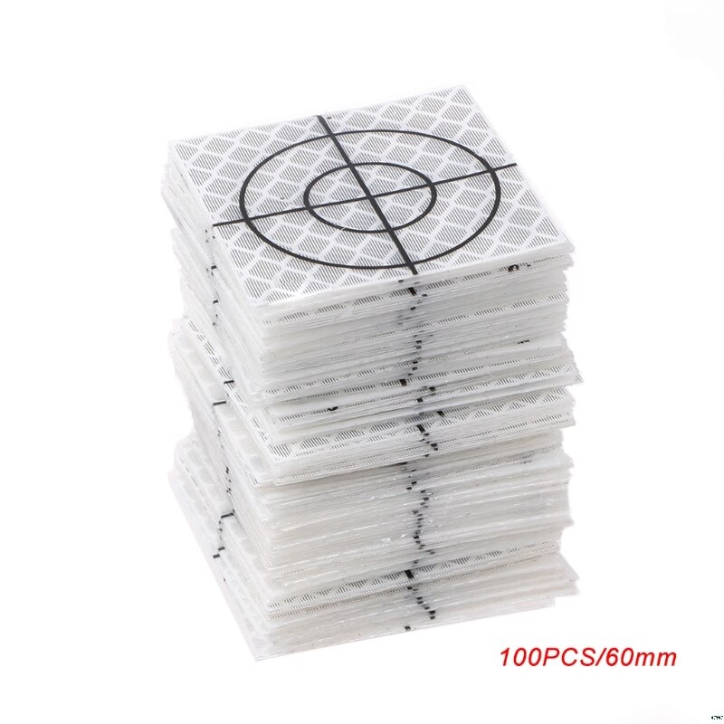 100 Pcs Reflector Reflecterende Tape Doelwit Totaal Station 20/30/40/50/60 Mm: 60mm