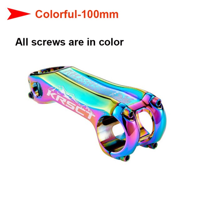 Nouvelle tige de vélo CNC à 20 degrés, 31.8x80/90/100mm: colorful 100mm