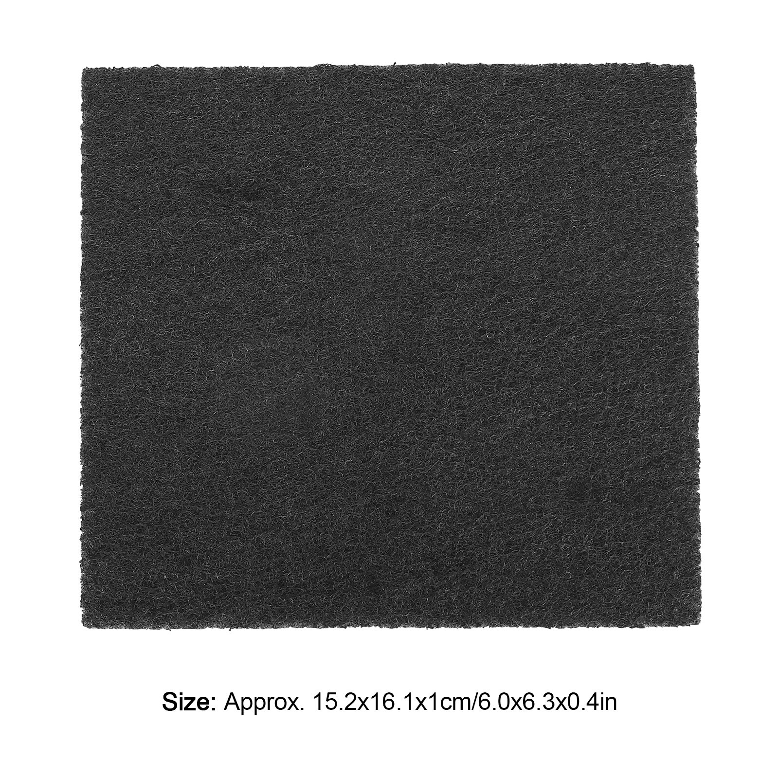 Caja de fibra para arena de gatos, filtro desodorizante de algodón, suministros de limpieza de mascotas de repuesto, 15,2x16,1x1cm