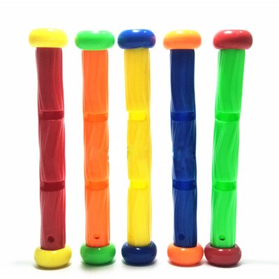 22 Teile/satz Tauchen Rakete Werfen Spielzeug Schwimmbad Tauchen Spiel Sommer Räuber Art Tauchen Stock Spielen Wasser Spielzeug Schlecht spielzeug: 5Stck