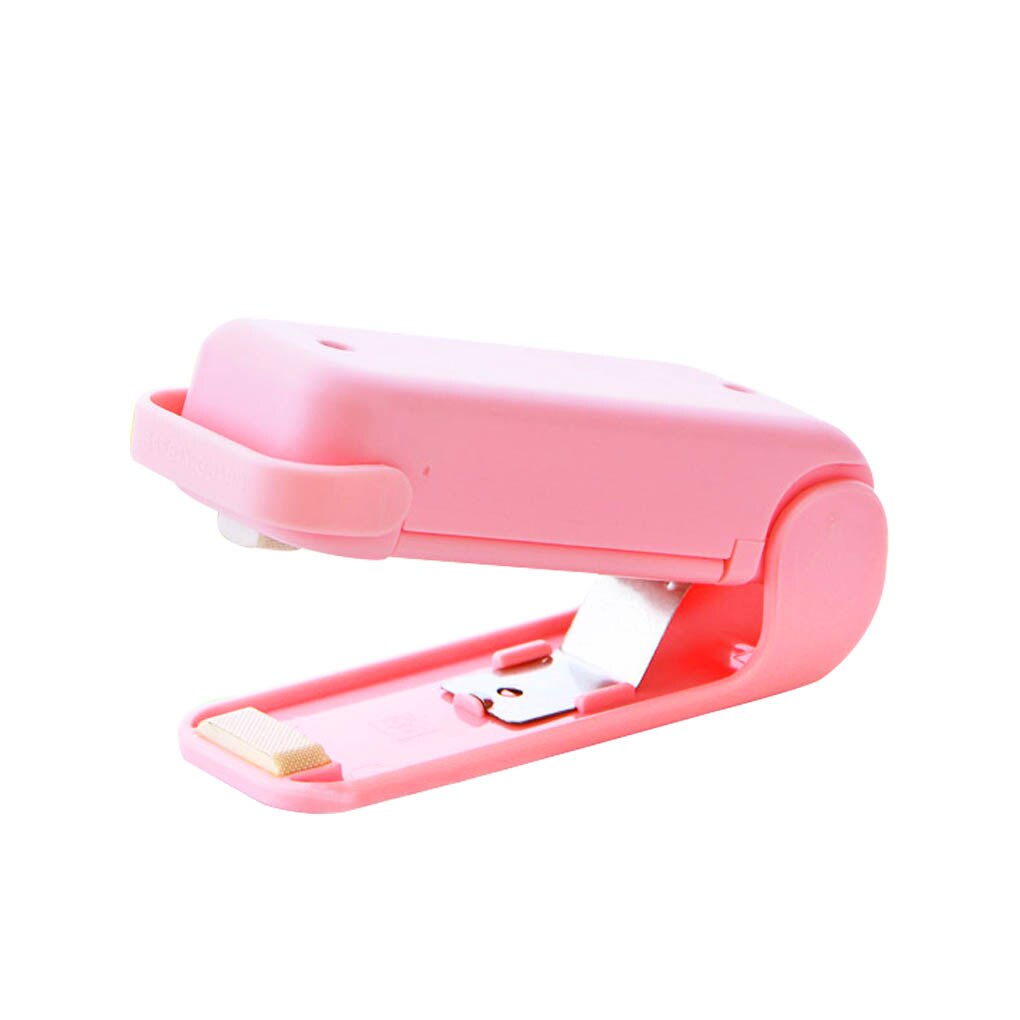 ! Kitchen Accessories Tools Mini Portable Food Clip Heat Sealing Machine Sealer Home Snack Bag Sealer Kitchen Utensils Gadget: 02(Pink)