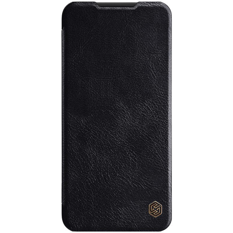 Nillkin voor xiaomi redmi note 8t 8 7 pro hoesje qin flip leather case portemonnee kaarthouder beschermhoes voor redmi note 8t 8 7 pro: Voor redmi note 8 pro / Zwart